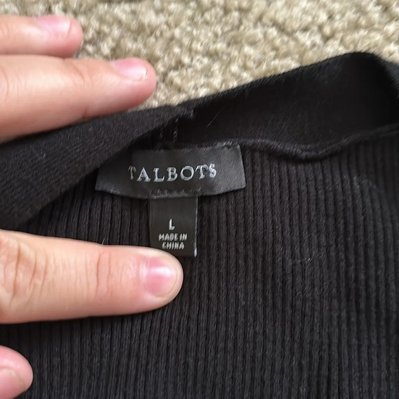 Talbots Women’s Black Office Dress- Size Large - Picture 3 of 5